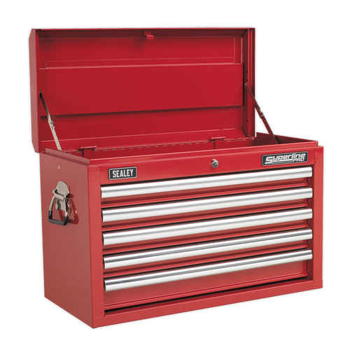 Sealey 5 Drawer Topchest with Ball-Bearing Slides - Red AP33059