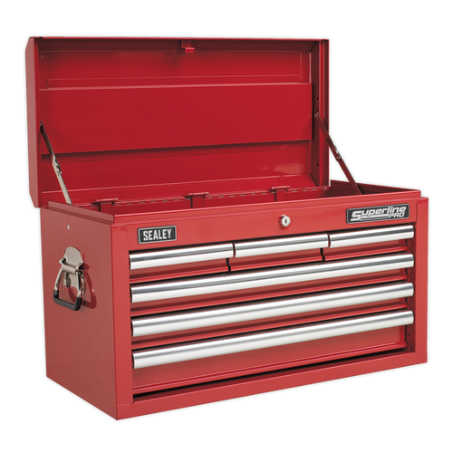 Sealey 6 Drawer Topchest with Ball-Bearing Slides - Red AP33069