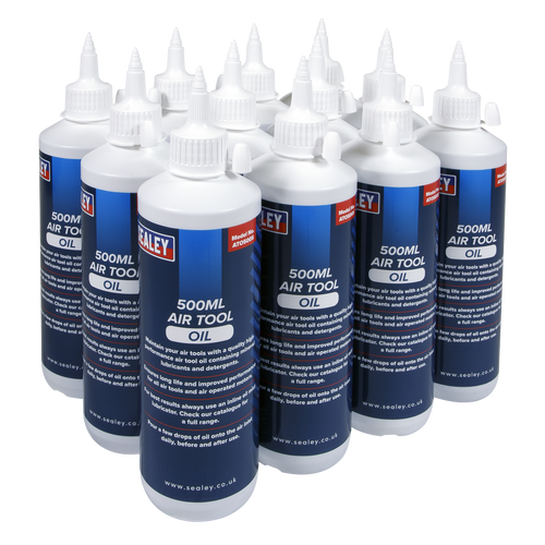 Sealey 500ml Air Tool Oil - Pack of 12 ATO/500