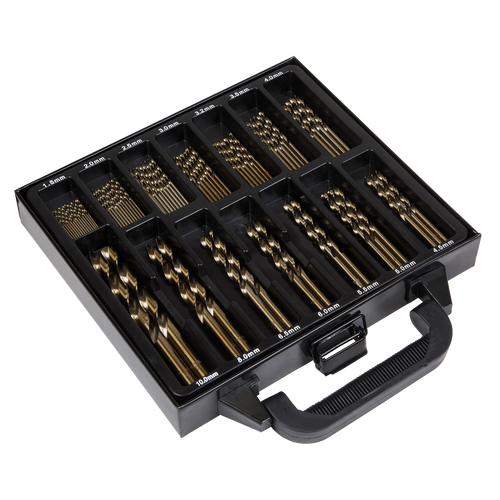 Sealey 99pc HSS Cobalt Fully Ground Drill Bit Set DBS99CB