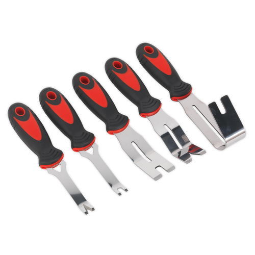 Sealey 5pc Door Panel & Trim Clip Removal Tool Set RT006