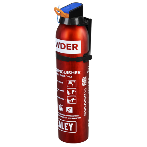 Sealey 0.6kg Dry Powder Fire Extinguisher - Disposable SDPE006D