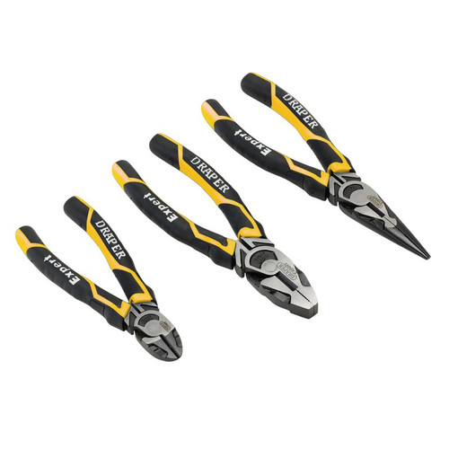 Draper Expert High Leverage Plier Set, Yellow Colour 28038