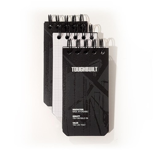 ToughBuilt TB-56-XS-3 X-Small Grid Notebooks, 3 Pack