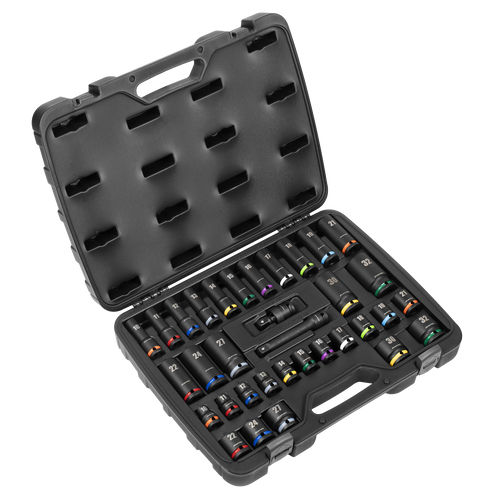 Sealey 34pc 1/2"Sq Drive Impact Socket Set AK5635M