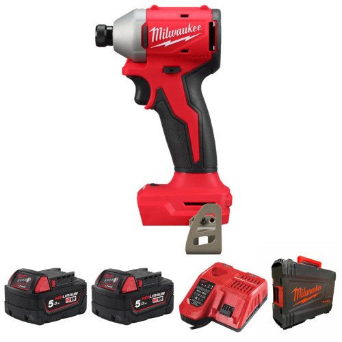 Milwaukee M18 Brushless 1/4" Hex Impact Driver with kitbox M18BLIDR-502X