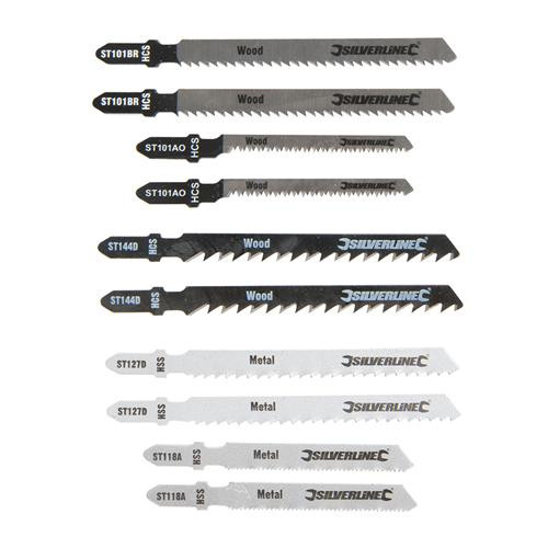 Silverline Jigsaw Blades 10 Piece Set 234060