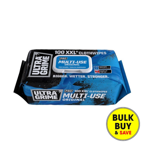 Ultra Grime Multi-Use XXL Cloth Wipes, Pack of 100 5900 Bulk Buy
