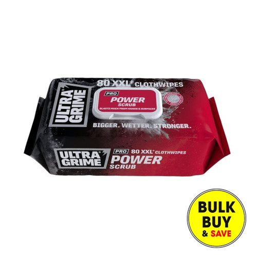 Ultra Grime Power Scrub XXL Cloth Wipes, Pack of 80 5920 Bulk Buy