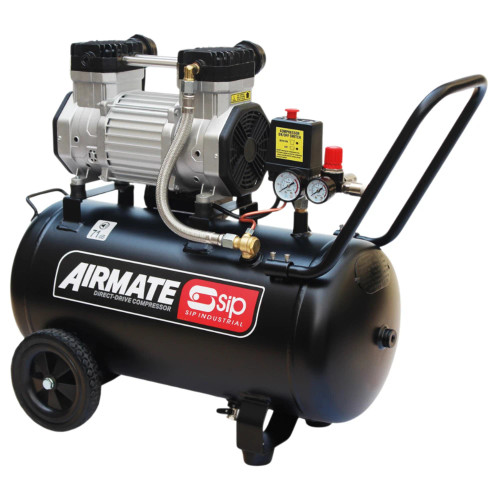 SIP DD 3hp 50ltr Low Noise Oil-Free Direct Drive Compressor 05480