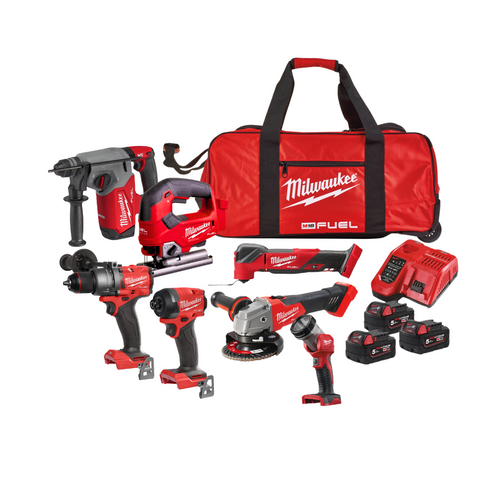 Milwaukee M18FPP7L3-503B M18 Fuel 7 Piece Power pack Kit