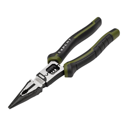 Draper Expert Long Nose Pliers with Wire Stripper, 200mm 28527