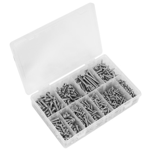 Sealey Stainless Steel Self-Tapping Screw Assortment 700pc AB0700SSST