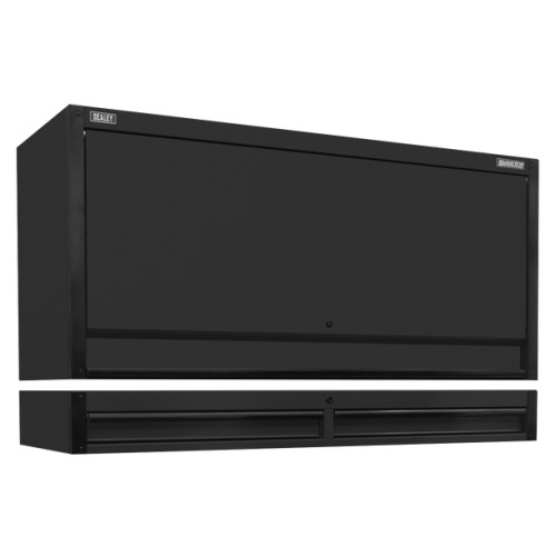 Sealey Superline PRO Black Edition Top Hutch & 2 Drawer Riser 1549mm AP6203BE