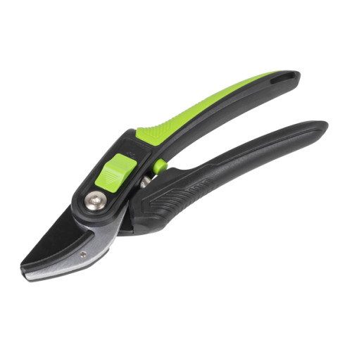 Sealey Anvil Secateurs with Soft Grip Handle, 3-Stage Safety Lock & Carbon Steel Blade, 220mm GTSG005