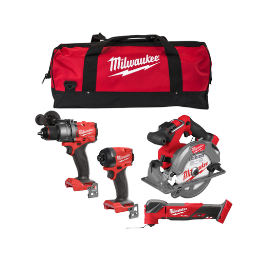 Milwaukee M18 Fuel 4 Piece Tradesperson Power Tool Kit M18BLK200