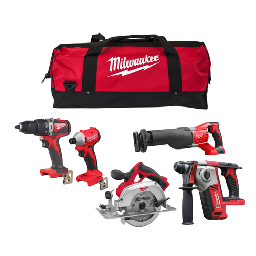 Milwaukee M18 5 Piece Brushless Power Tool Kit M18BLK400