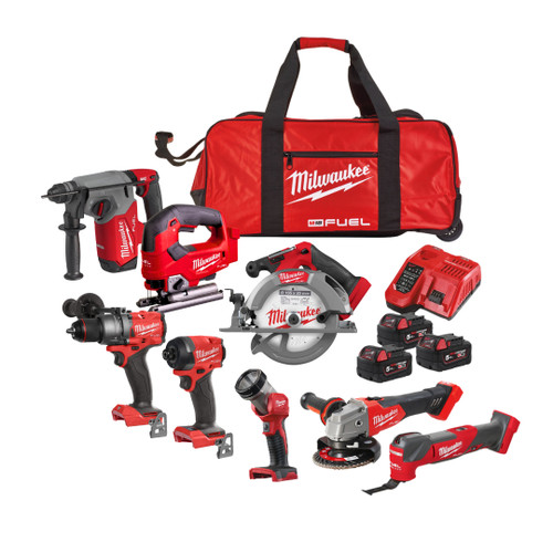 Milwaukee M18 Fuel 8 Piece Power pack Kit M18FPP8L3-503B
