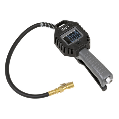 Sealey Rechargeable Digital Tyre Inflator with Clip-On Connector SA500