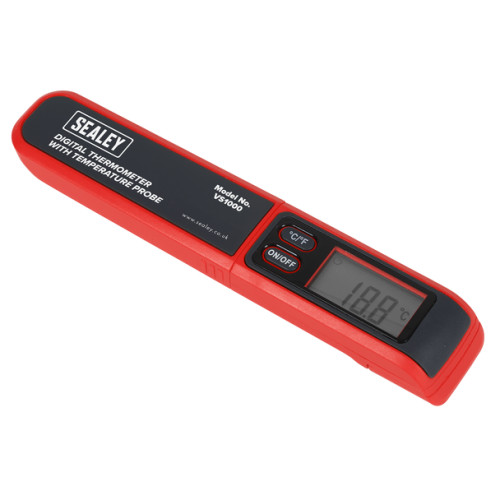Sealey Digital Thermometer with Temperature Probe VS1000 | Toolforce