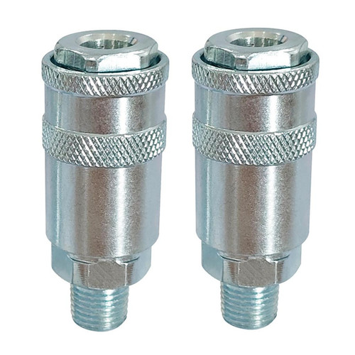 Draper 1/4" Male Quick Coupling (Pack of 2) 70863