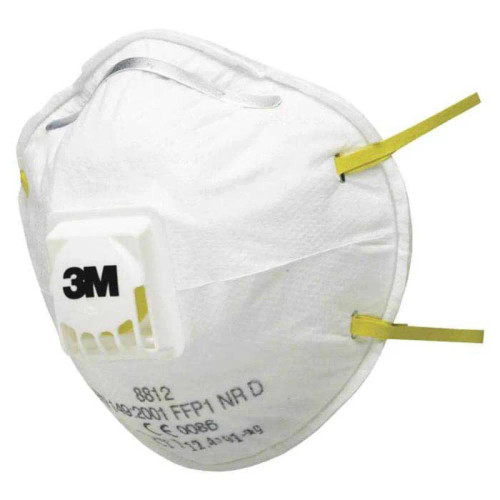3M Disposable Valved FFP1 Respirator Dust Masks (10 Pack) 8812