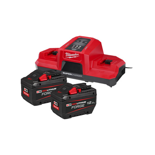 Milwaukee M18 12.0Ah Forge Batteries & Dual Super Charger Kit