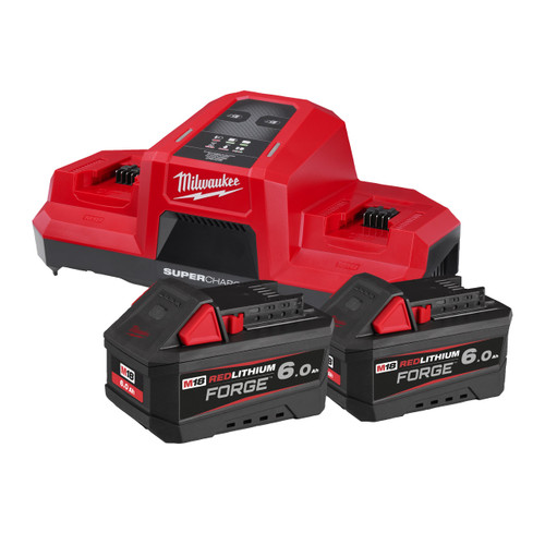 Milwaukee M18 6.0Ah Forge Batteries & Dual Super Charger Kit
