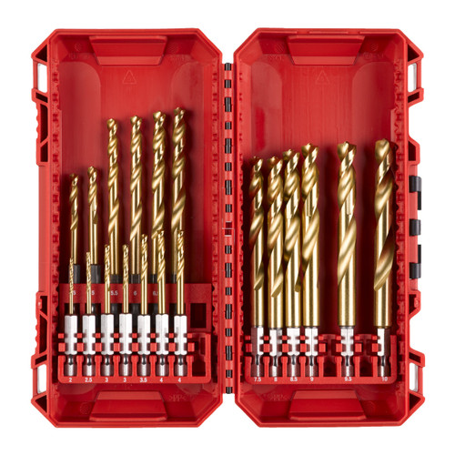 Milwaukee Shockwave HSS-G Tin Red 19Pc Hex Set 4932493866