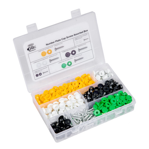 Ring 200 Pc Number Plate Fasteners Self-Tappers Assorted Box RCC60090