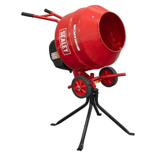 Sealey cement mixer with  160L drum with 115L mixing capacity.