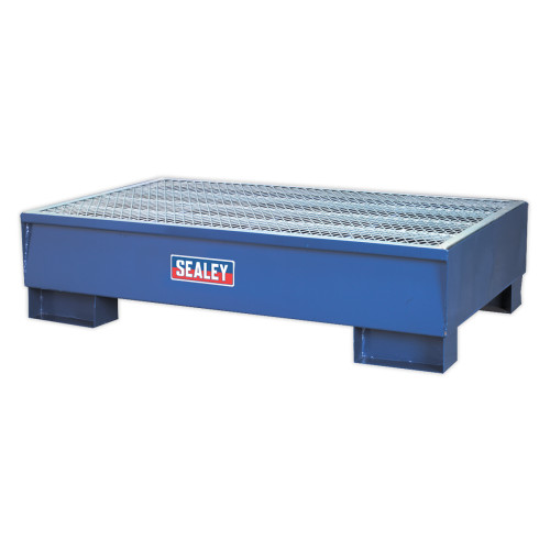 Sealey Steel Barrel Bund/Spill Pallet 1340 x 800 x 335mm DRP10