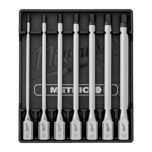 Milwaukee 7pc  Metric Hex Long Bit Socket Set 4932500435