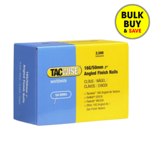Tacwise 16G/50mm Galvanised Angled Finish  Nails 0772
