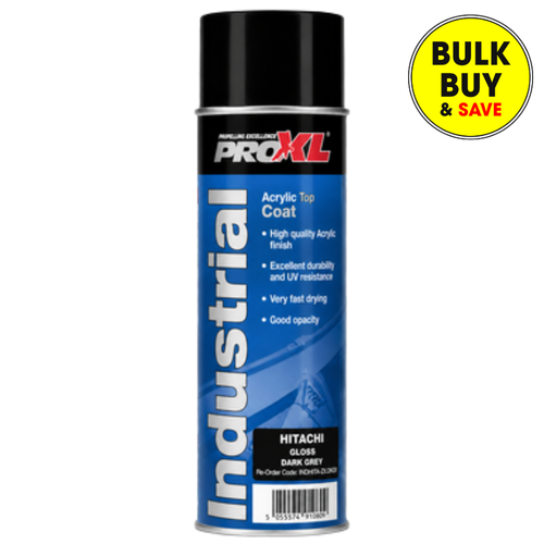 Pro Xl Acrylic Top Coat 500ml Hitachi Gloss Dark Grey INDHITA-ZX-DKGY