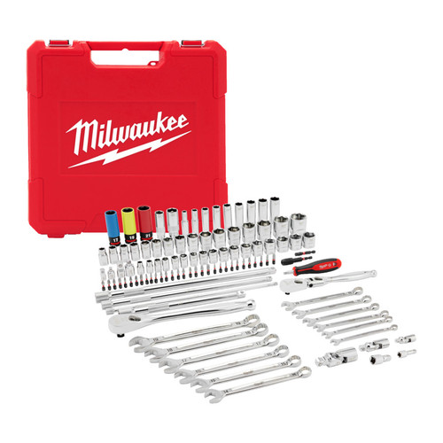 Milwaukee 108pc 1/4'' & 3/8'' & 1/2'' Drive Mechanics Set 4932501845