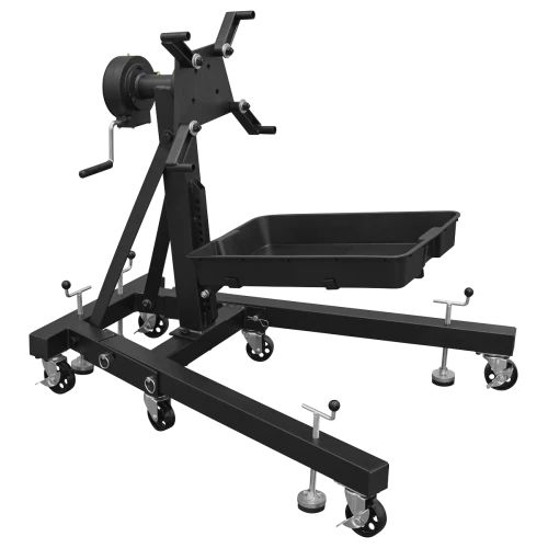Sealey Viking Folding 360º Rotating Engine Stand with Geared Handle & Drain Pan ES680DS