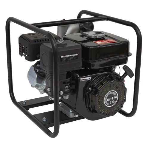 Sealey Petrol Powered Water Pump 50mm 7hp 4-Stroke Engine EWP050