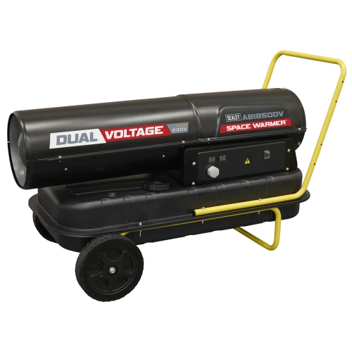 Sealey Dual Voltage Space Warmer Kerosene/Diesel Heater 185,000Btu/hr(55kW) AB1850DV