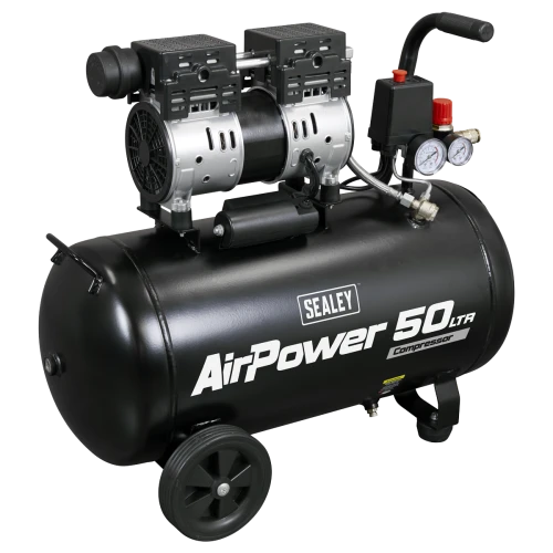 Sealey 50L Low Noise Oil Free Direct Drive Air Compressor 1hp SAC5000S