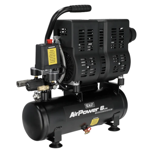 Sealey 6L Oil Free Low Noise Direct Drive Air Compressor 1hp SAC6000S