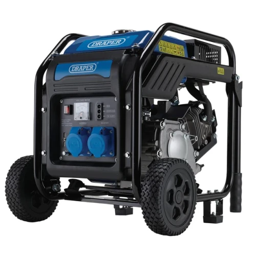 Draper 3.8kVA Petrol Inverter Generator with Wheels 98683