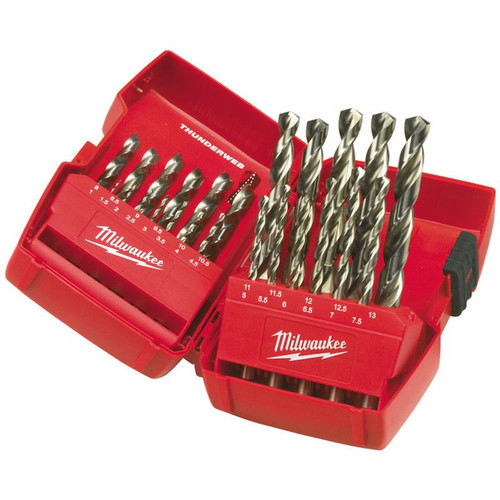 Milwaukee HSS-G 25 Piece Drill Bit Set | Polished finish reduces friction and extends drill bit life | Toolforce.ie