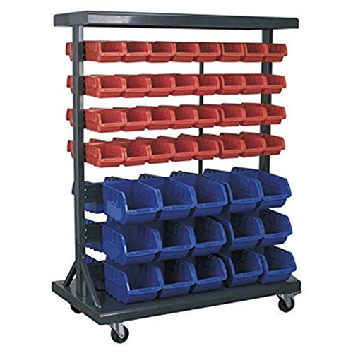 SEALEY MOBILE DOUBLE-SIDED STORAGE BIN SYSTEM | 94 Bin mobile storage system, ideal for holding small parts or various sizes nuts and bolts | toolforce.ie