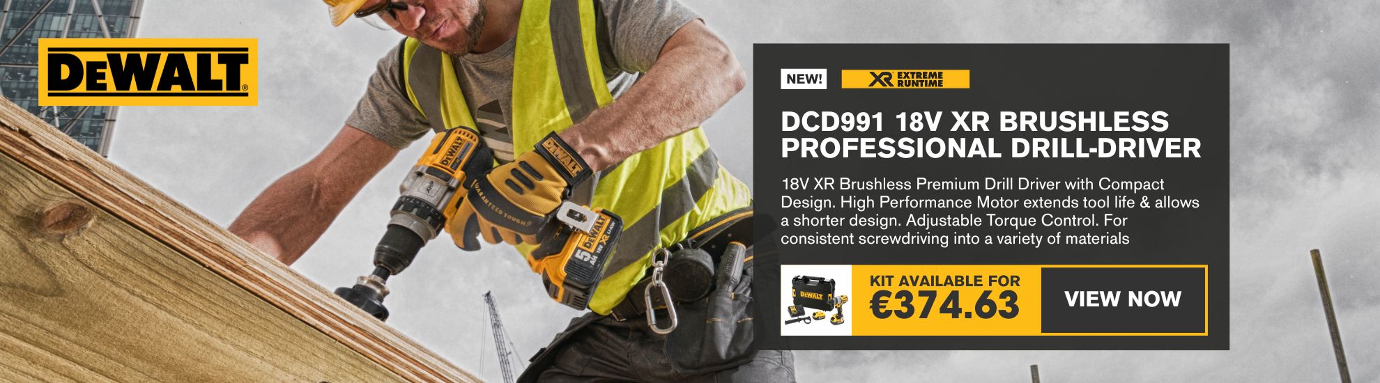 DCD991 18v XR Brushless Professional Drill Driver