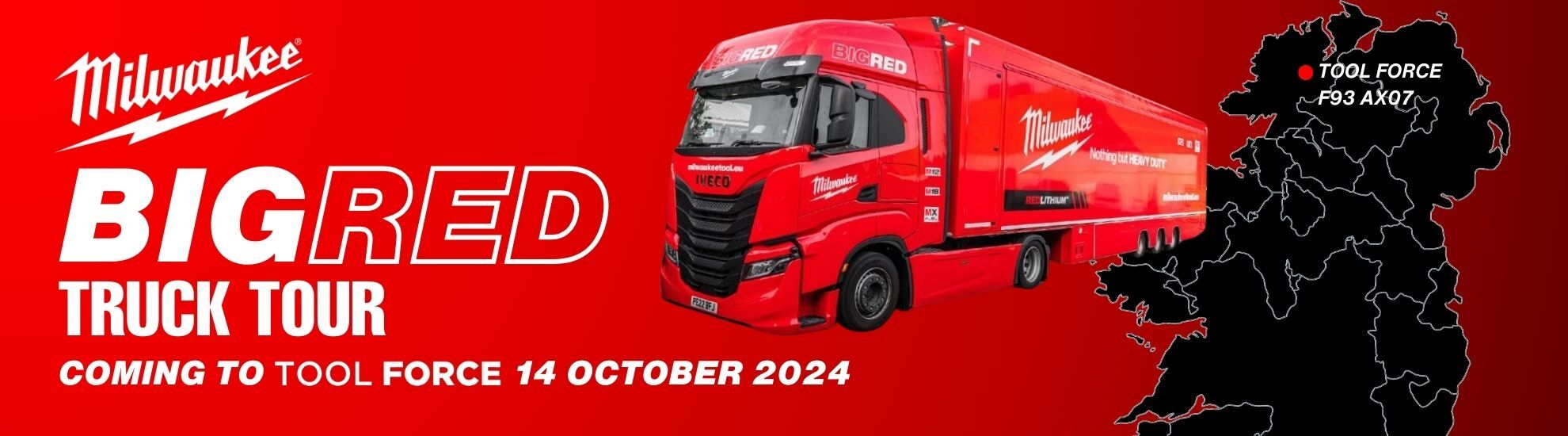 Milwaukee Big Red Truck Tour Toolforce Ballybofey Donegal