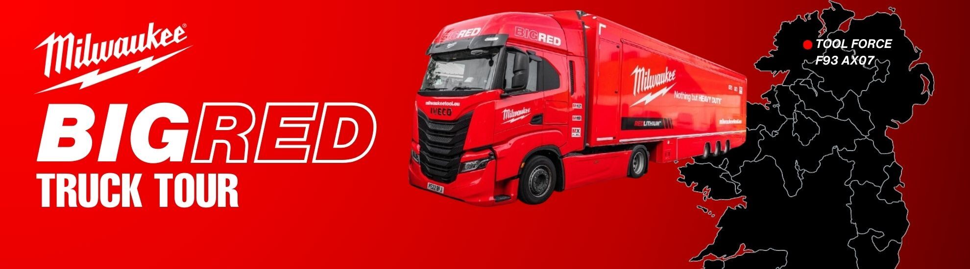 Milwaukee Big Red Truck Tour Toolforce Ballybofey Donegal