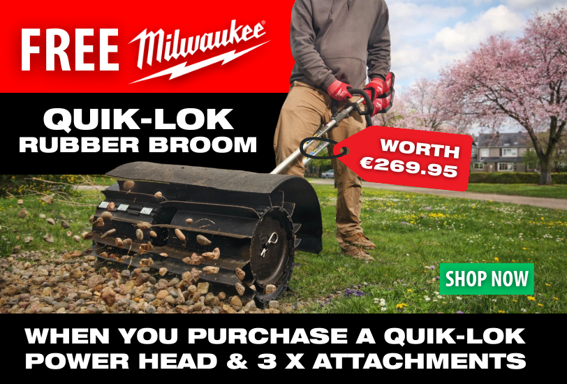 Milwaukee Quik-Lok Rubber Broom Attachment M18FOPH-RBA