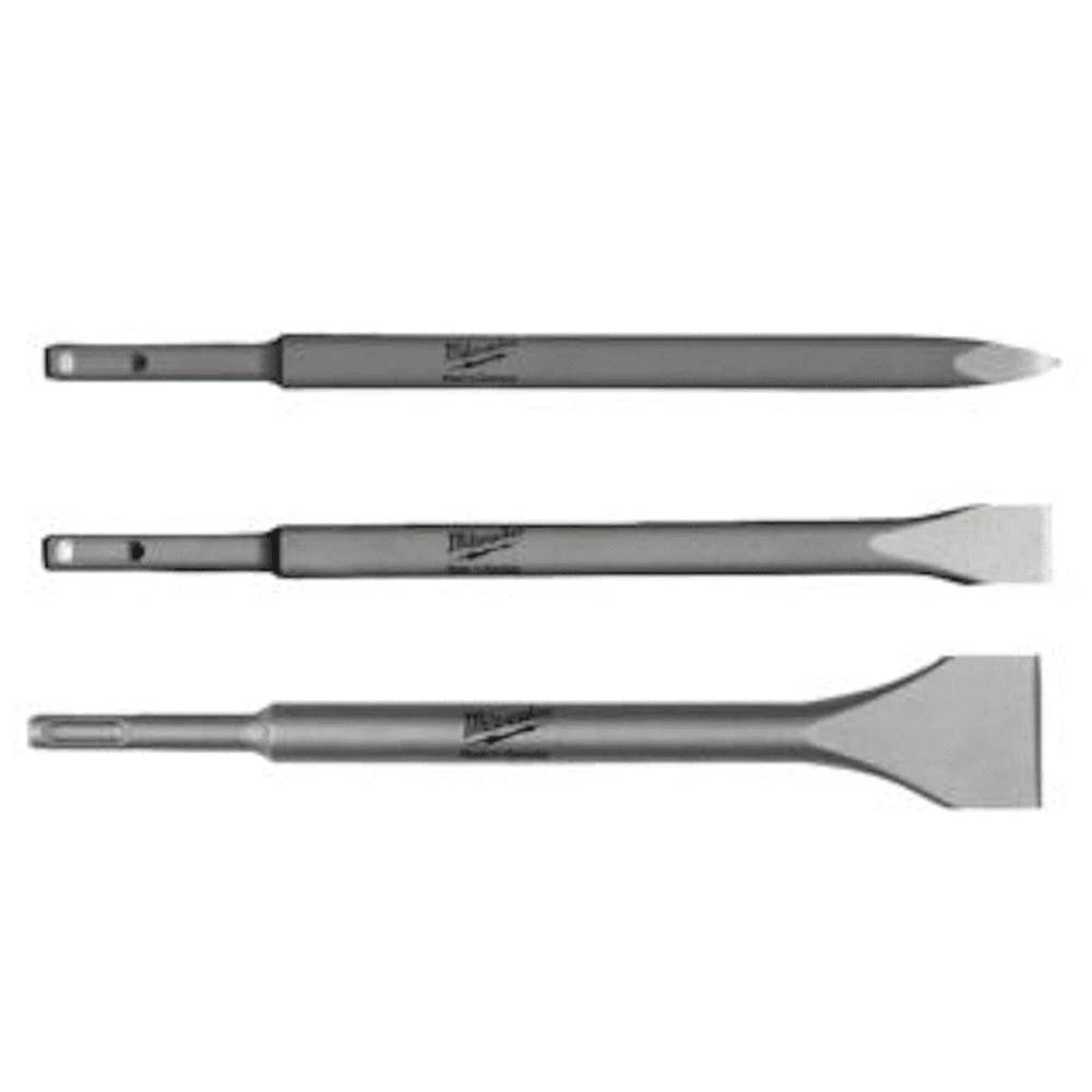 Milwaukee 3 Piece SDS-Plus Chisel Set  4932430001