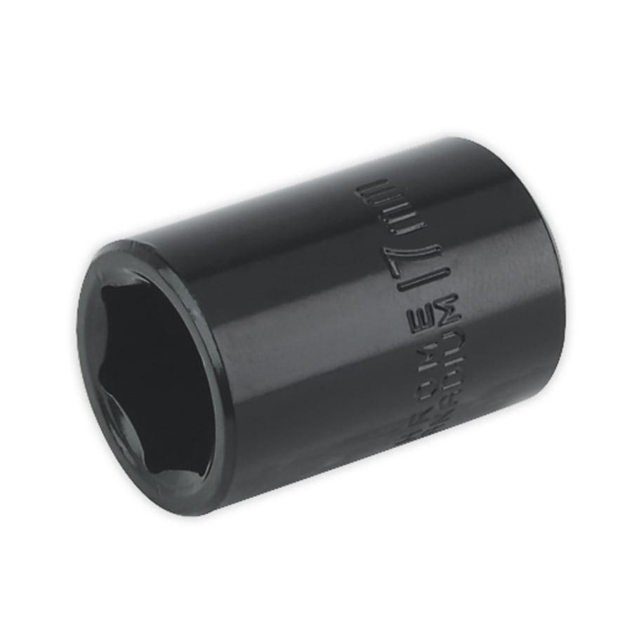 Impact Socket 17mm 1/2"Sq Drive | Chrome Vanadium, drop-forged, WallDrive® impact socket. | toolforce.ie